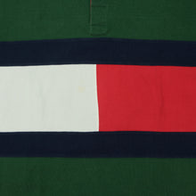 Load image into Gallery viewer, Vintage TOMMY HILFIGER Sailing Gear Spell Out Polo Shirt 90s Green 2XL
