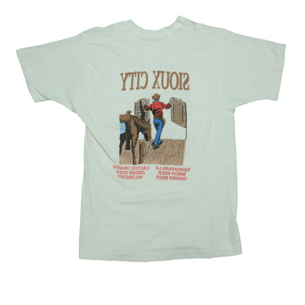 Vintage Sioux City Saloon T Shirt 80s 90s White L