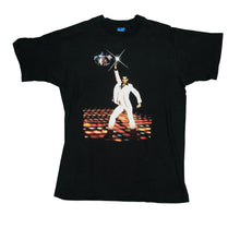 Load image into Gallery viewer, Vintage John Travolta Saturday Night Fever Promo T Shirt 80s Black L
