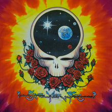 Load image into Gallery viewer, Vintage LIQUID BLUE Grateful Dead Space Rose Skull 1992 Tie Dyed T Shirt 90s Multicolor 2XL
