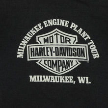 Load image into Gallery viewer, Vintage HIT ME Harley Davidson Motorcycles Born in The USA Eagle Flag T Shirt 80s 90s Black M
