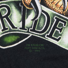 Load image into Gallery viewer, Vintage 3D EMBLEM Harley Davidson Live to Ride Ride To Live 1991 Eagle T Shirt 90s Black XL
