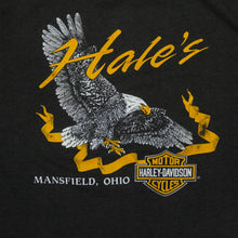 Load image into Gallery viewer, Vintage 3D EMBLEM Harley Davidson Survivors Wolf Eagle 1989 T Shirt 80s Black XL
