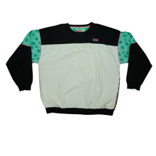 Load image into Gallery viewer, Vintage NEW YORK&#39;S LOTTERY Lemar &amp; Dauley Andre Agassi Tennis Color Block Sweatshirt 80s 90s Multicolor
