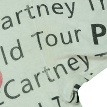 Load image into Gallery viewer, Vintage BROCKUM Paul McCartney The New World Tour All Over Print T Shirt 90s White XL
