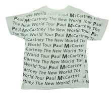 Load image into Gallery viewer, Vintage BROCKUM Paul McCartney The New World Tour All Over Print T Shirt 90s White XL
