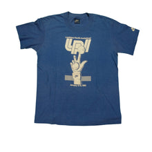 Load image into Gallery viewer, Vintage NIKE Louisiana-Pacific Invitational LPI Spell Out Swoosh 1985 T Shirt 80s Blue L
