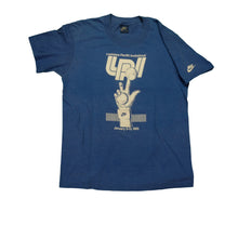 Load image into Gallery viewer, Vintage NIKE Louisiana-Pacific Invitational LPI Spell Out Swoosh 1985 T Shirt 80s Blue L
