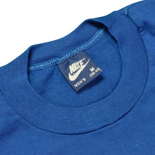 Load image into Gallery viewer, Vintage NIKE New York Masters Sports Club Spell Out Swoosh T Shirt 80s Blue M
