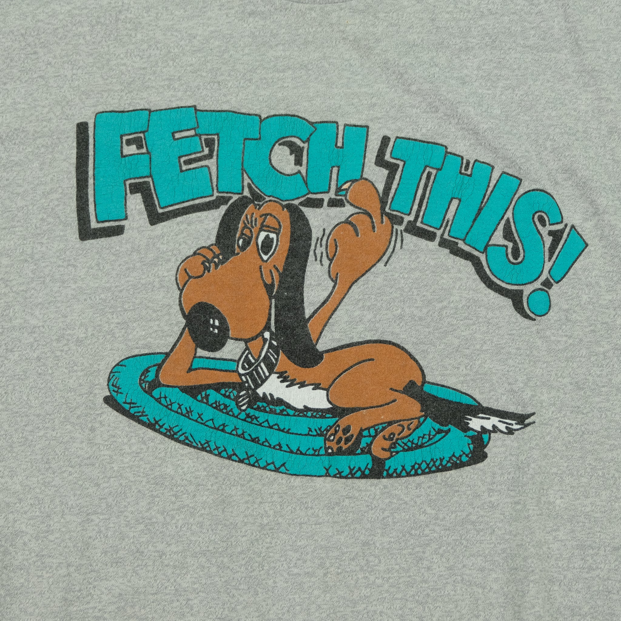 Vintage COLLEGIATE PACIFIC Fetch This Middle Finger Dog T Shirt 