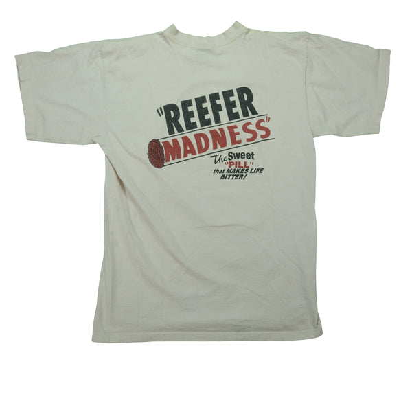 Vintage BLUE GRAPE Reefer Madness 1996 T Shirt 90s White XL