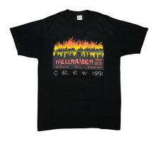 Load image into Gallery viewer, Vintage Hellraiser III Hell on Earth 1991 Film Crew T Shirt 90s Black L
