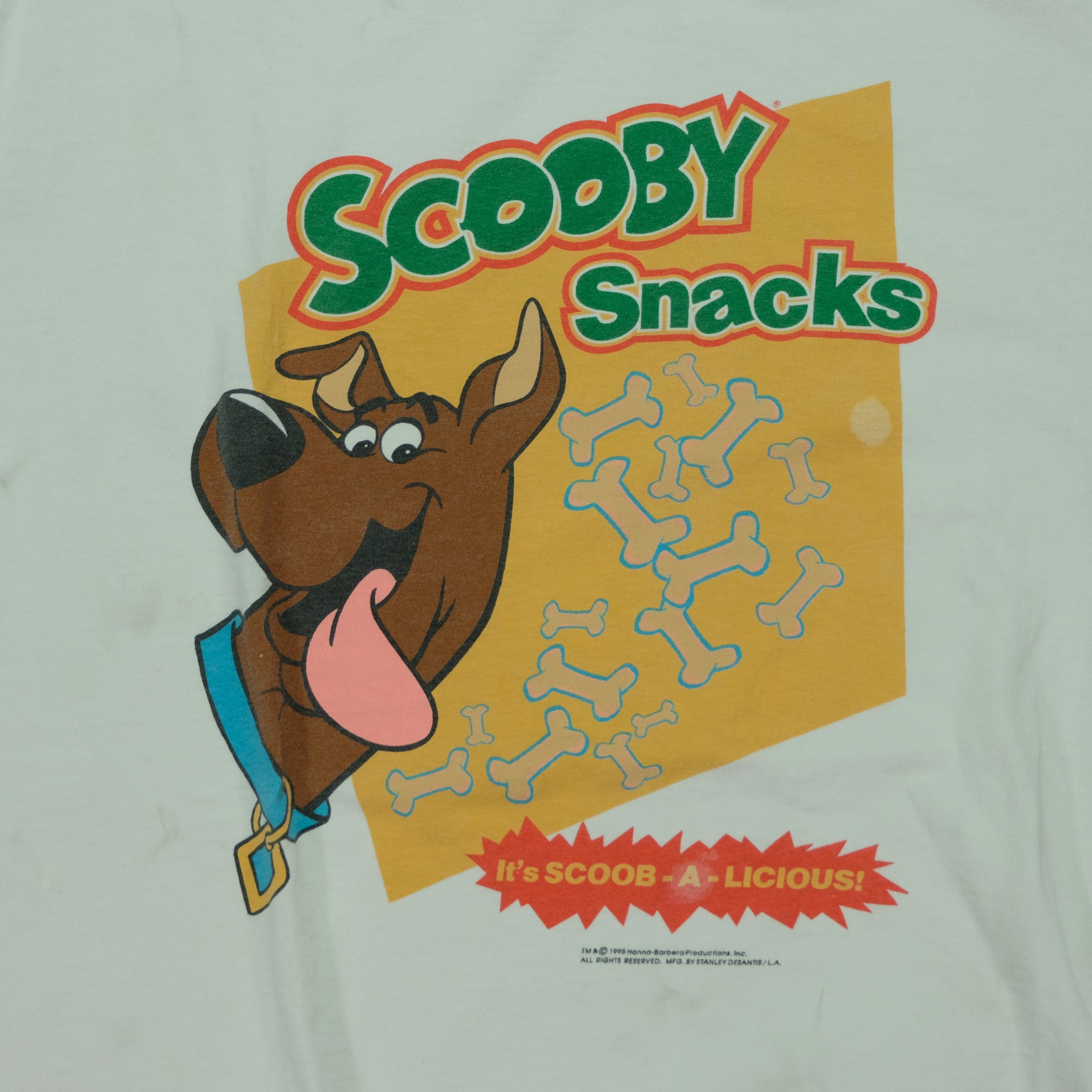 Vintage STANLEY DESANTIS Scooby Doo Scooby Snacks 1995 T Shirt 90s