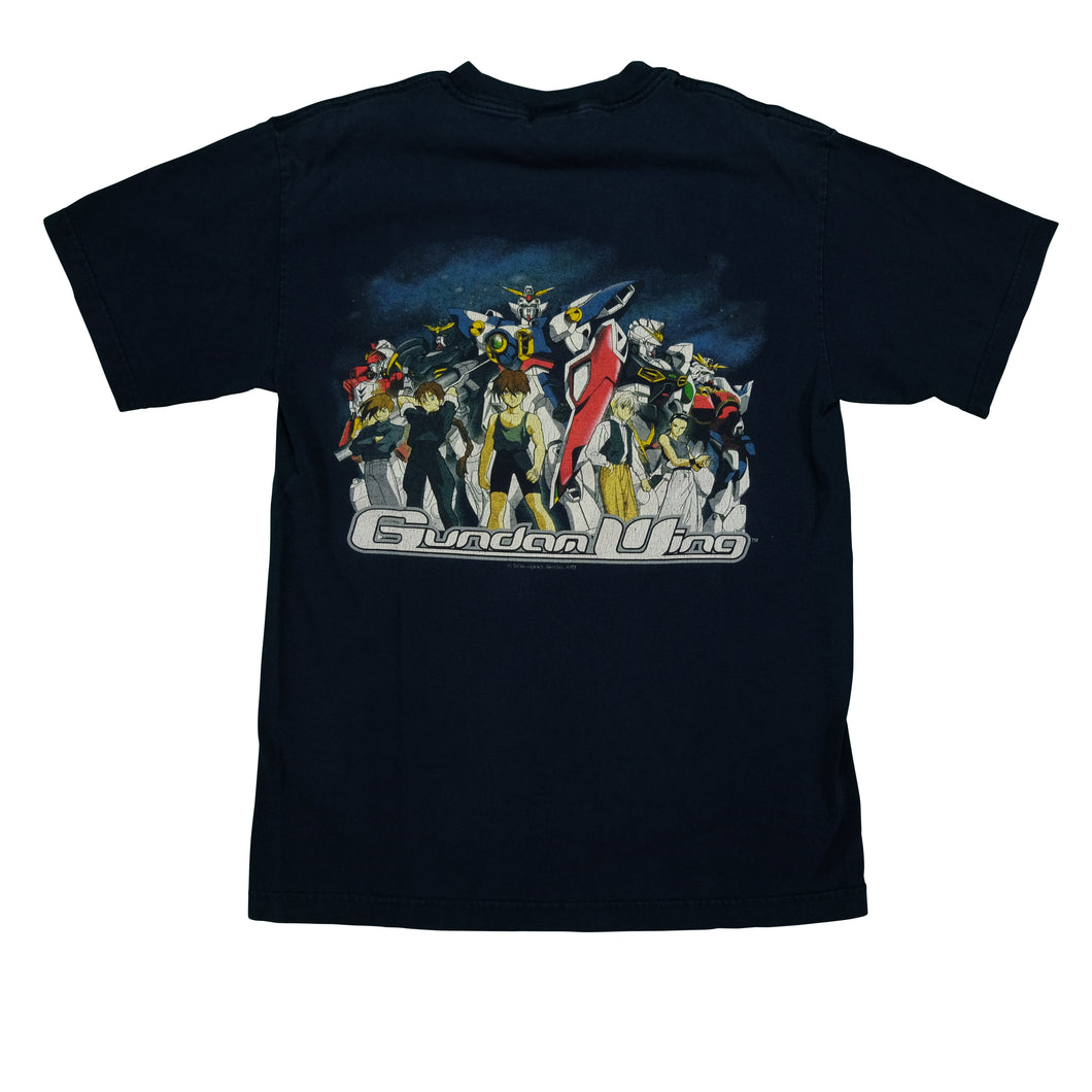 Vintage Mobile Suit Gundam Wing T Shirt 2000s Navy Blue M