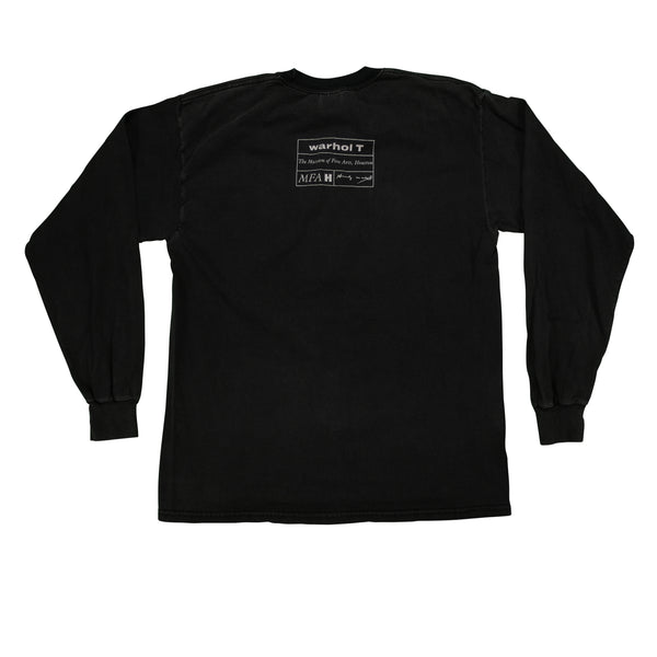 Vintage Andy Warhol Self-Portrait Art Long Sleeve T Shirt 2000s Black L
