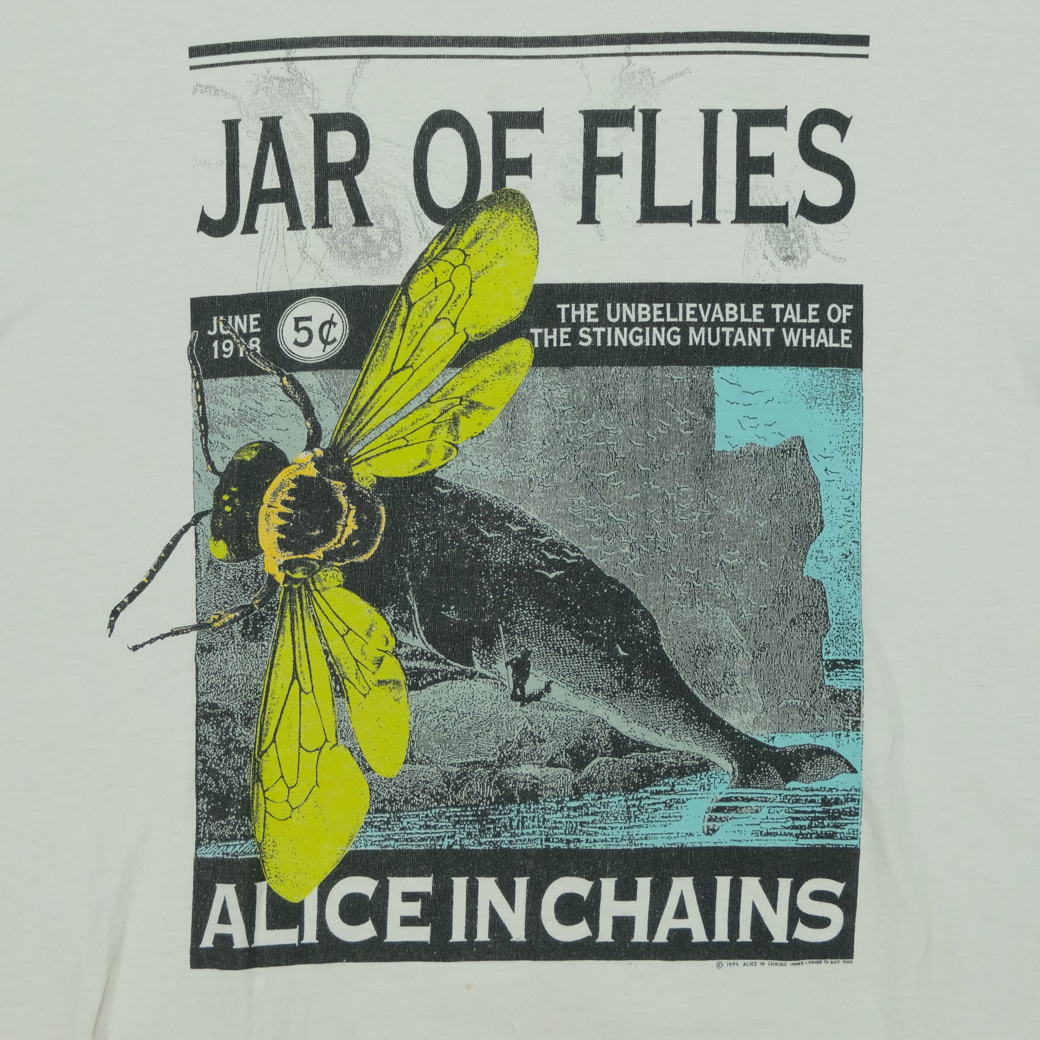 Vintage NICE MAN Alice in Chains Jar of Flies 1994 Tour T Shirt
