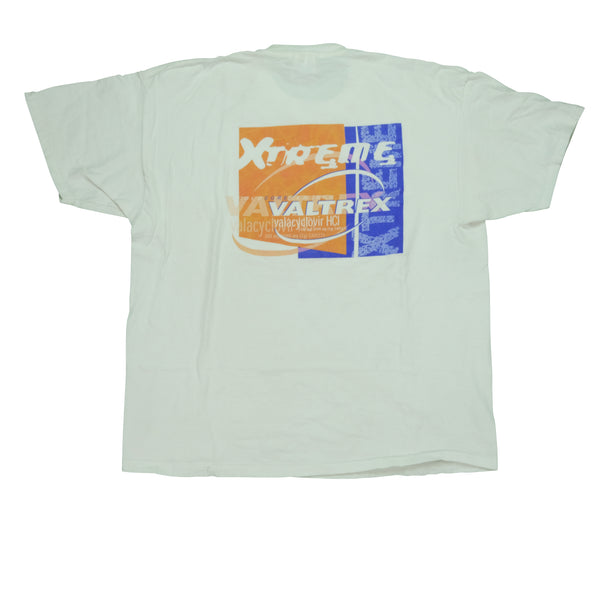 Vintage Xtreme Valtrex Cold Sore Medicine T Shirt 2000s White XL