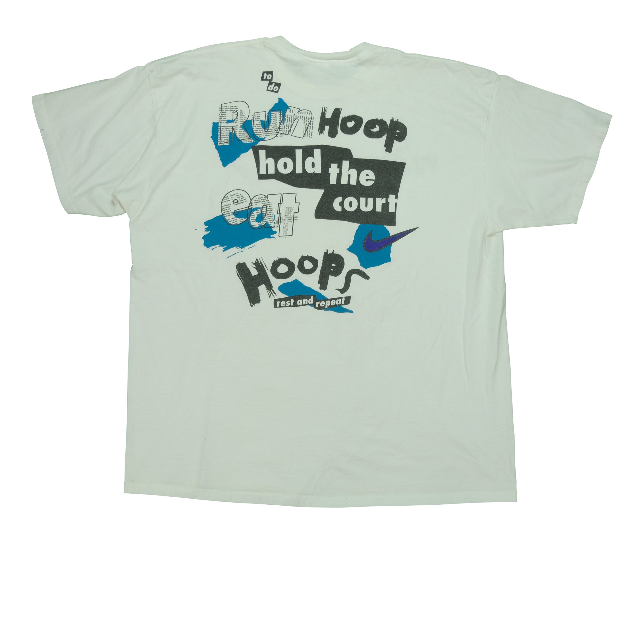Vintage NIKE Basketball Wake Up To Do List Swoosh T Shirt Vintage NIKE Basketball Wake Up To Do List Swoosh T Shirt