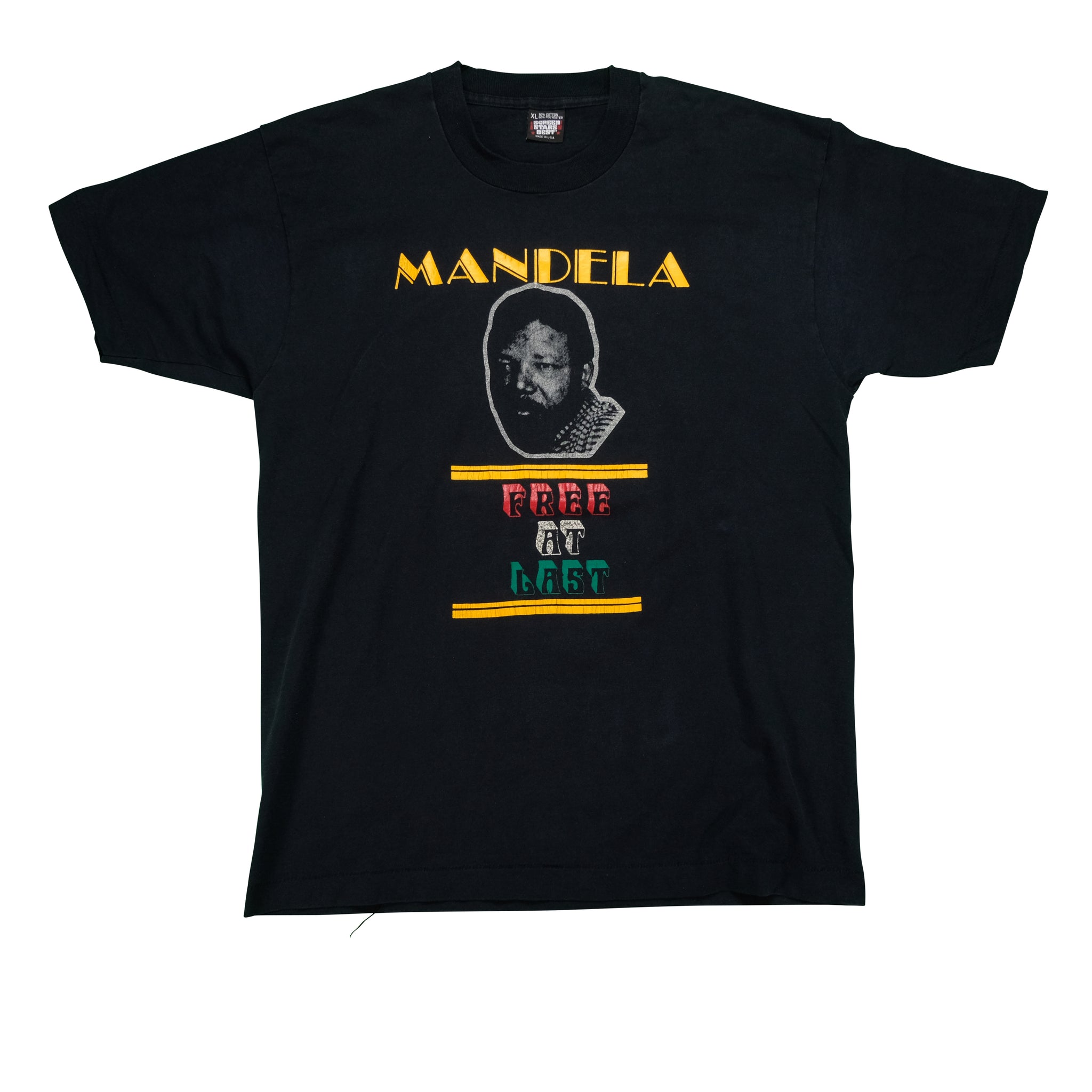 Vintage SCREEN STARS Nelson Mandela Free At Last It