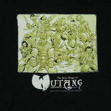 Load image into Gallery viewer, Vintage SIGNATURE GROUP The Nine Rings of Wu-Tang 2000 Comic Book T Shirt 2000s Hip Hop Rap Black XL

