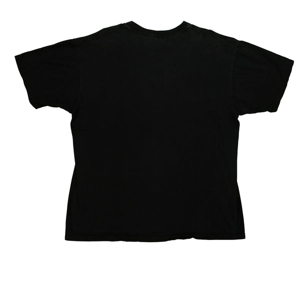 Vintage ANVIL Nirvana Smiley Face T Shirt Kurt Cobain 2000s Black XL