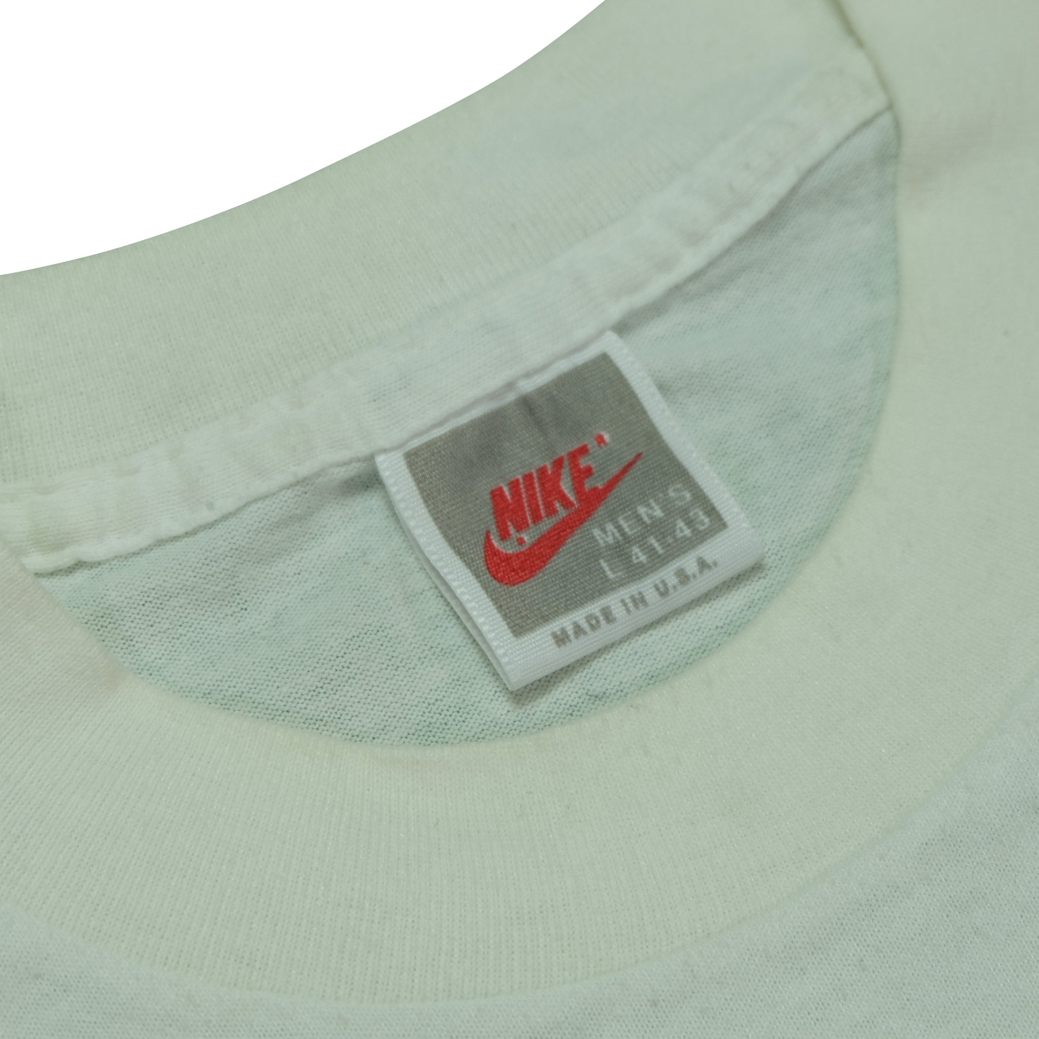 Vintage NIKE Athletic Fitters Spell Out Swoosh T Shirt 80s 90s White L –  Reset Web Store