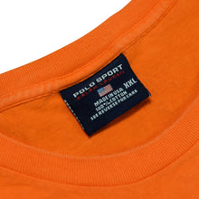 Load image into Gallery viewer, Vintage POLO SPORT Ralph Lauren Spell Out T Shirt 90s Orange 2XL
