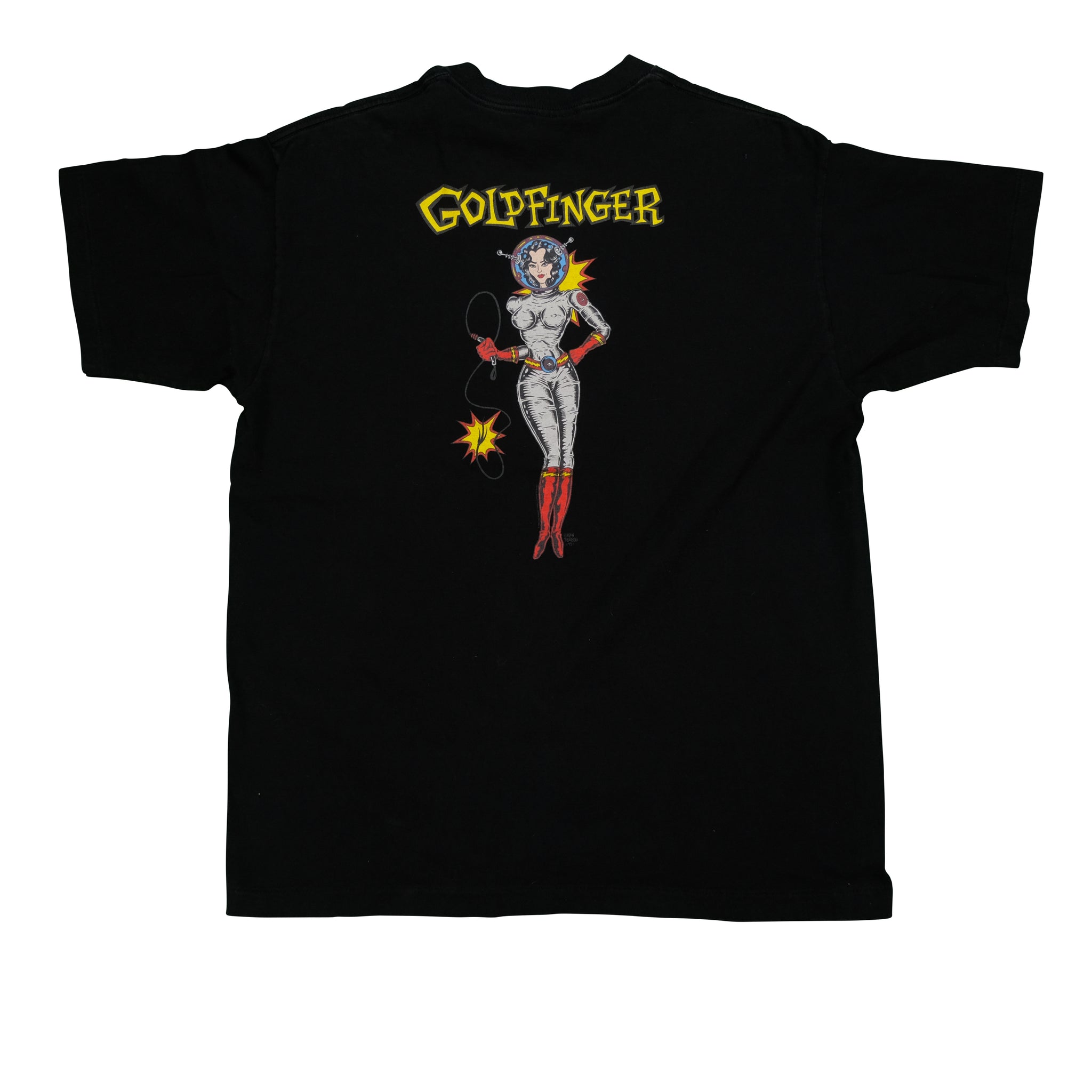 80s 90s ビンテージ GOLD FINGER ロックT バンドT XL Rare Vintage 90s Goldfinger punk rock long sleeve Tour T shirt