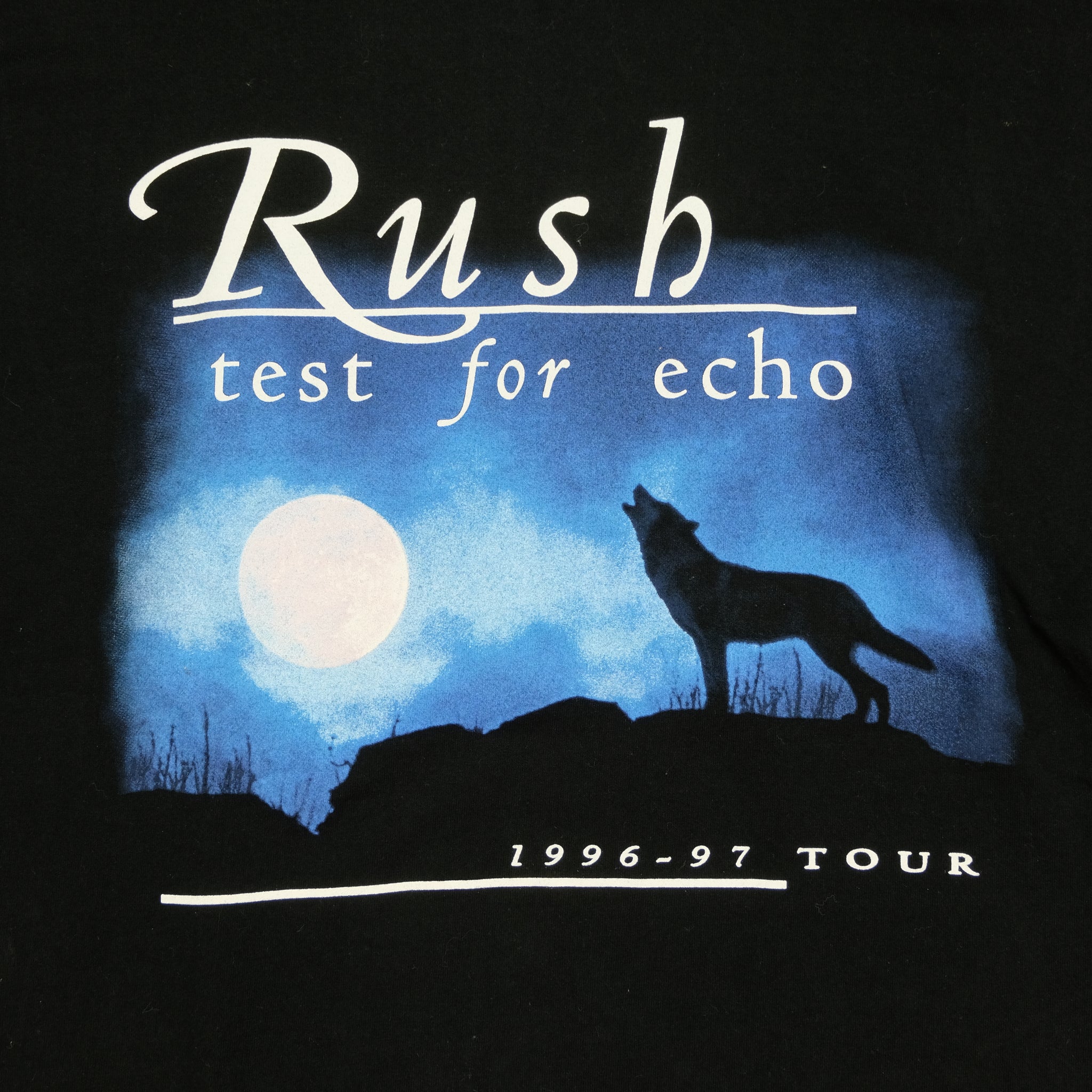 Authentic Vintage Rush Test For Echo 1996-97 Tour Band T-shirt Size hot L Distressed