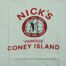 Load image into Gallery viewer, Vintage CHAMPION Portland Trail Blazers NBA Champions Nick&#39;s Coney Island 1977 Ringer T Shirt 70s White Red XL
