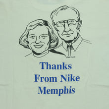 Load image into Gallery viewer, Vintage NIKE Memphis &#39;Where is My Severance Package?&#39; Spell Out Swoosh T Shirt 80s 90s White L
