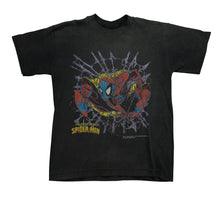 Load image into Gallery viewer, Vintage SSI The Amazing Spider-Man Marvel Comics 1990 T Shirt 90s Black Youth L
