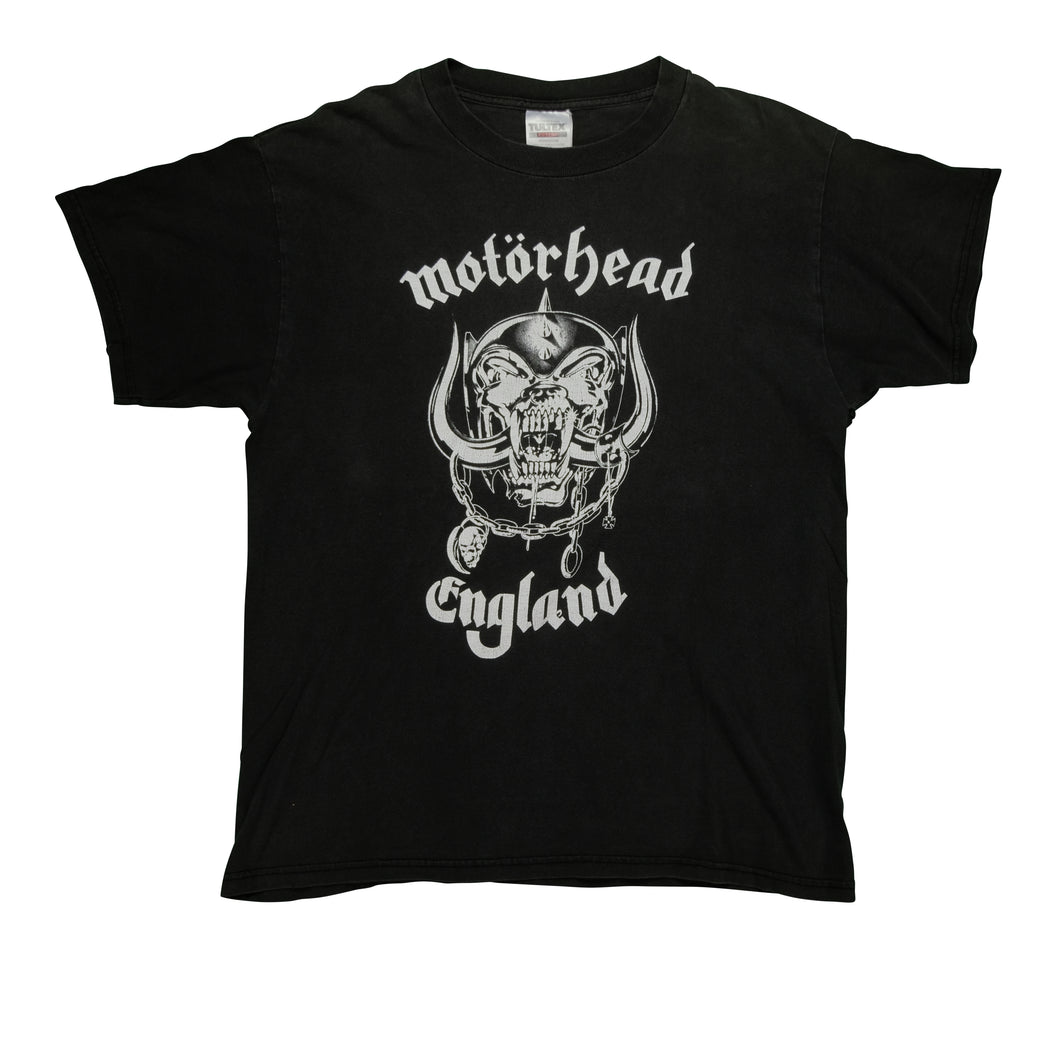 Vintage TULTEX Motorhead England Everything Louder Than Everyone Else Tour T Shirt 90s Black L