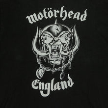 Load image into Gallery viewer, Vintage TULTEX Motorhead England Everything Louder Than Everyone Else Tour T Shirt 90s Black L
