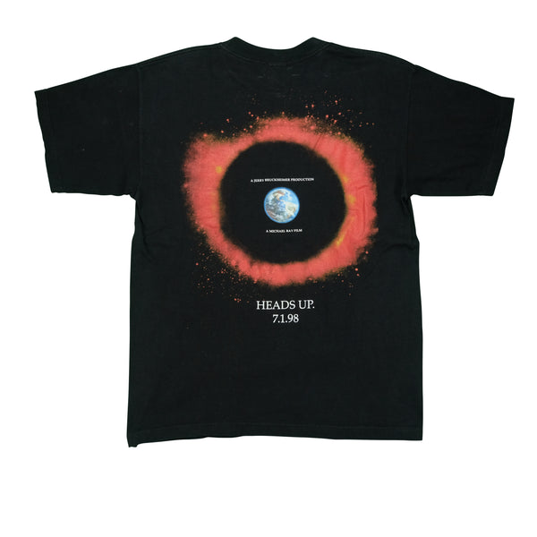 Vintage ALSTYLE Armageddon 1998 Movie Promo T Shirt 90s Black L