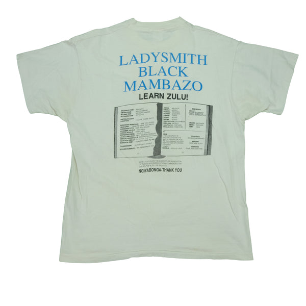 Vintage Ladysmith Black Mambazo T Shirt 90s White XL