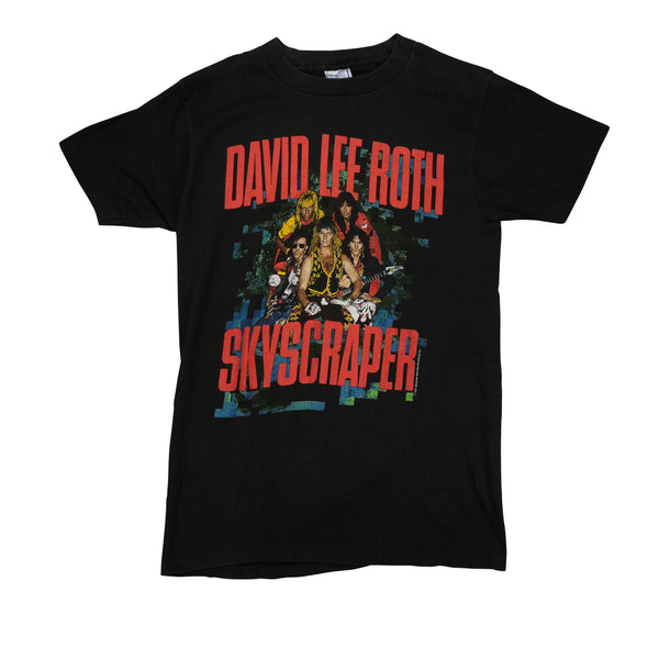 Vintage David Lee Roth Skyscraper 1988 Tour T Shirt 80s Black L