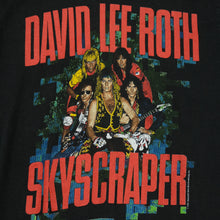 Load image into Gallery viewer, Vintage David Lee Roth Skyscraper 1988 Tour T Shirt 80s Black L
