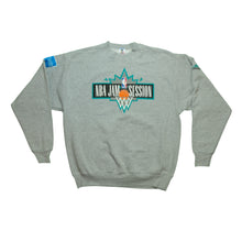 Load image into Gallery viewer, Vintage ADIDAS NBA Jam Session Spell Out Trefoil Sweatshirt 90s Gray XL

