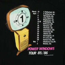 Load image into Gallery viewer, Vintage CHED Rush Power Windows 1985-86 Tour T Shirt 80s Black L
