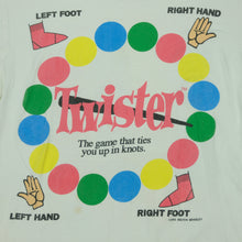 Load image into Gallery viewer, Vintage BLITZZ STUDIOS Twister Milton Bradley 1995 Board Game Promo T Shirt 90s White XL
