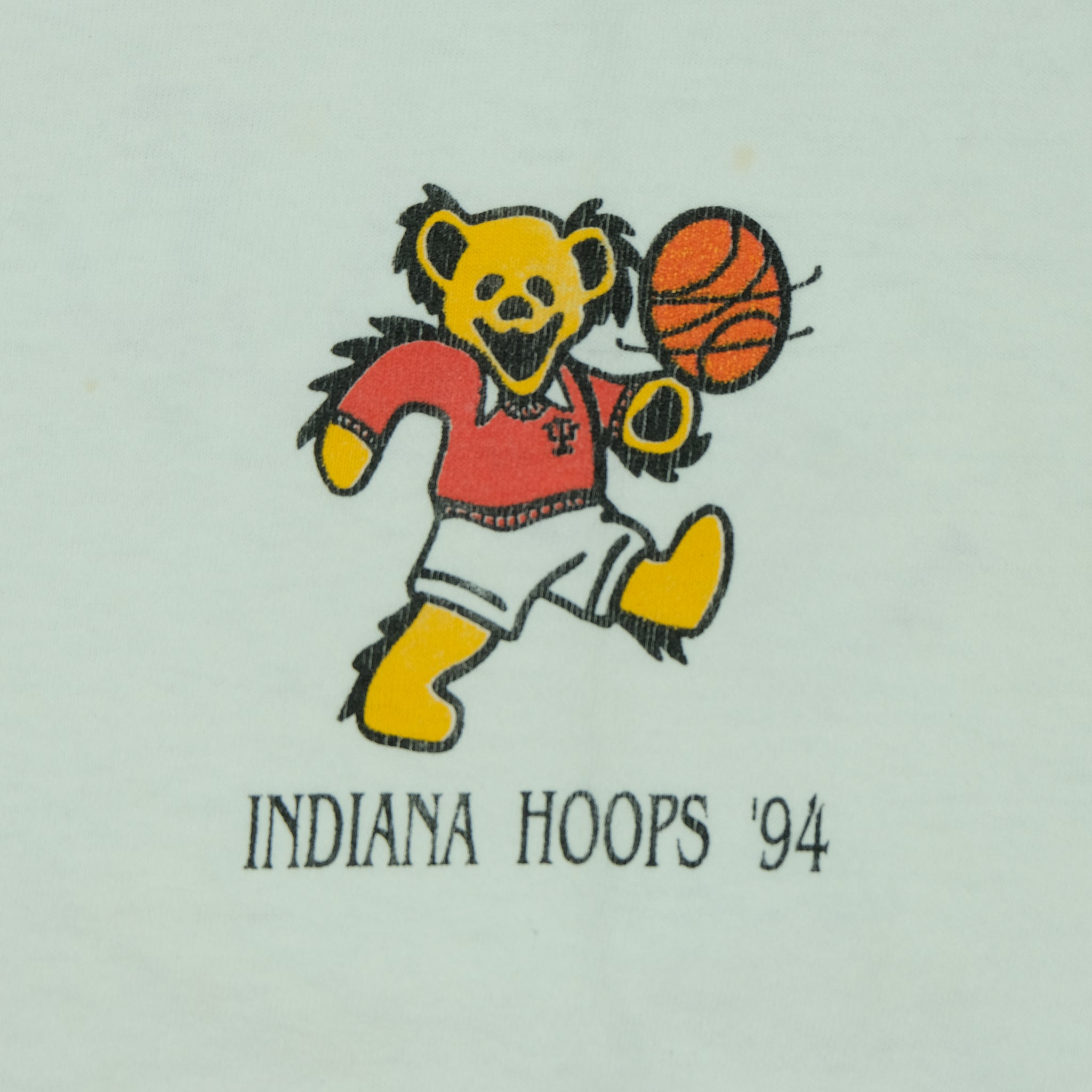 Vintage 1994 Grateful Dead Parody Indiana Hoops Double Sided Tee 
