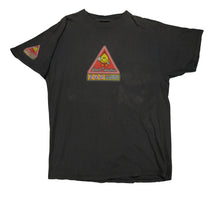 Load image into Gallery viewer, Vintage WORLD INDUSTRIES Flameboy Caution T Shirt 90s Gray XL
