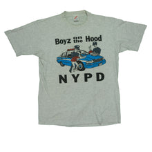 Load image into Gallery viewer, Vintage NYPD Police Boys on The Hood T Shirt 90s Gray XL
