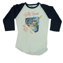 Load image into Gallery viewer, Vintage Billy Squier Get Your Emotions In Motion American 1982 Tour Raglan T Shirt 80s White Navy Blue L
