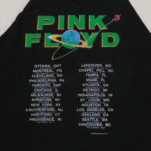 Load image into Gallery viewer, Vintage HANDTEX Pink Floyd Dark Side of The Moon 1987 Tour Raglan T Shirt 80s Black White L
