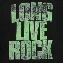 Load image into Gallery viewer, Vintage MTV Museum of Natural History Long Live Rock T Shirt 90s Black L
