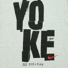 Load image into Gallery viewer, Vintage NIKE Air Yoke NYC Spell Out Swoosh T Shirt 90s Gray W/ Tags L
