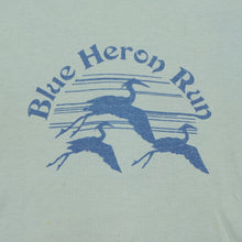 Load image into Gallery viewer, Vintage NIKE Blue Heron Run Spell Out Swoosh T Shirt 80s Blue L
