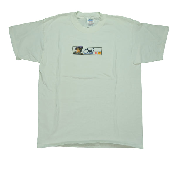 Vintage Oni Playstation 2 2001 Video Game Promo T Shirt 2000s White L